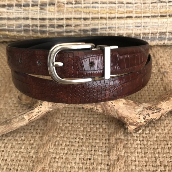 Reversible Faux Leather Belt Size 36 - Picture 2 of 7